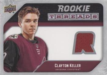 2021-22 Upper Deck - Rookie Threads Retro Flashbacks #RT-CK Clayton Keller Front