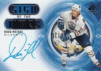 2020-21 SP Authentic - Sign of the Times #SOTT-DW Doug Weight Front
