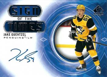 2020-21 SP Authentic - Sign of the Times #SOTT-JG Jake Guentzel Front