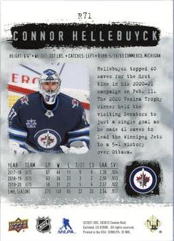 2020-21 SP Authentic - 2000-01 Retro #R71 Connor Hellebuyck Back