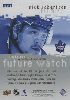 2020-21 SP Authentic - 2000-01 Retro Future Watch #RFW-8 Nick Robertson Back