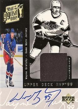 1998-99 Upper Deck MVP - Year of the Great One Autograph/Jersey #NNO Wayne Gretzky Front