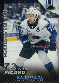 2021-22 Extreme Saint John Sea Dogs (QMJHL) Playoff Edition #NNO Olivier Picard Front