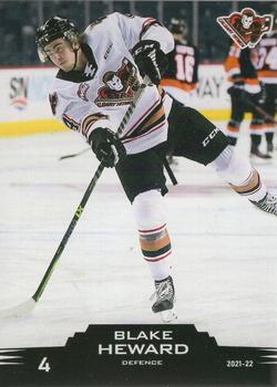 2021-22 Calgary Hitmen (WHL) #3 Blake Heward Front