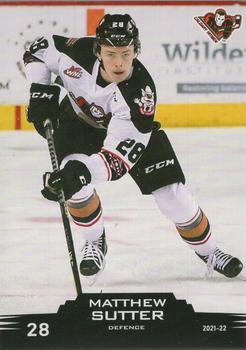 2021-22 Calgary Hitmen (WHL) #24 Matthew Sutter Front