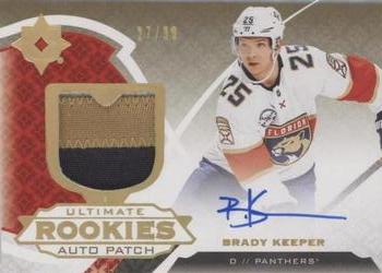 2020-21 Upper Deck Ultimate Collection - 2019-20 Upper Deck Ultimate Collection Update: Ultimate Rookies Auto Patch #104 Brady Keeper Front