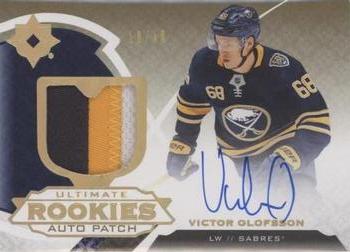 2020-21 Upper Deck Ultimate Collection - 2019-20 Upper Deck Ultimate Collection Update: Ultimate Rookies Auto Patch #194 Victor Olofsson Front