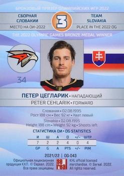 2021-22 Sereal KHL The 14th Season Collection - 2022 Olympic Games #OG-043 Peter Cehlarik Back
