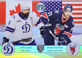 2021-22 Sereal KHL The 14th Season Collection - 2022 Olympic Games Double Vs #OG-VS-028 Eric O'Dell / Kenny Agostino Front