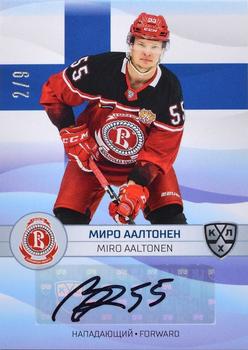 2021-22 Sereal KHL The 14th Season Collection - 2022 Olympic Games Autographs #OG-A02 Miro Aaltonen Front