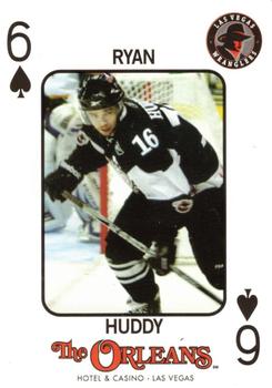 2010-11 Las Vegas Wranglers (ECHL) Playing Cards #6♠ Ryan Huddy Front