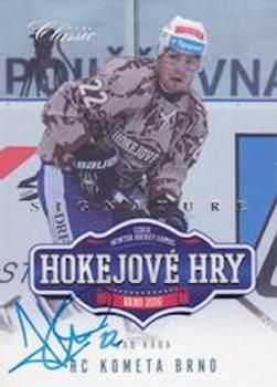 2015-16 OFS Classic Série II - Hokejové hry Brno 2016 Signature #HH-5 Jan Kana Front