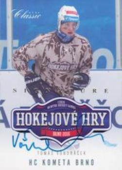 2015-16 OFS Classic Série II - Hokejové hry Brno 2016 Signature #HH-18 Tomas Vondracek Front