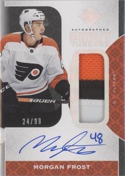 2020-21 Upper Deck Ultimate Collection - 2019-20 Upper Deck Ultimate Collection Update: Autographed Debut Threads #DT-MF Morgan Frost Front
