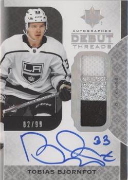2020-21 Upper Deck Ultimate Collection - 2019-20 Upper Deck Ultimate Collection Update: Autographed Debut Threads #DT-TB Tobias Bjornfot Front