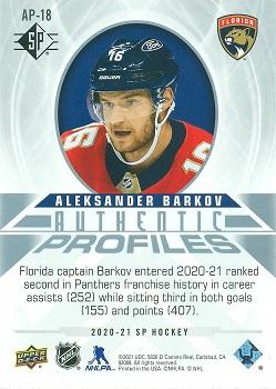 2020-21 SP - Authentic Profiles #AP-18 Aleksander Barkov Back
