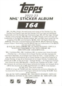 2022-23 Topps NHL Sticker Collection #164 Ryan Suter Back