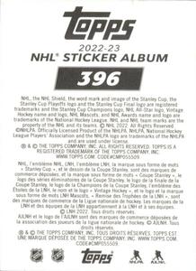 2022-23 Topps NHL Sticker Collection #396 Erik Karlsson Back