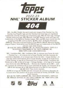 2022-23 Topps NHL Sticker Collection #404 Alexander Barabanov Back