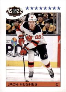 2022-23 Topps NHL Sticker Collection #593 Jack Hughes Front
