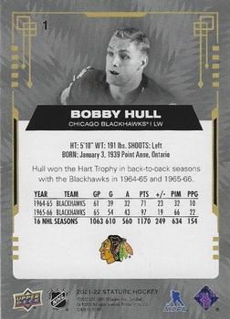 2021-22 Upper Deck Stature #1 Bobby Hull Back