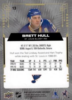 2021-22 Upper Deck Stature #13 Brett Hull Back