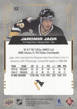 2021-22 Upper Deck Stature #52 Jaromir Jagr Back