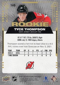 2021-22 Upper Deck Stature #146 Tyce Thompson Back