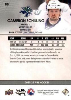 2021-22 Upper Deck AHL - Exclusives #88 Cameron Schilling Back