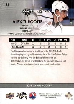 2021-22 Upper Deck AHL - Exclusives #95 Alex Turcotte Back