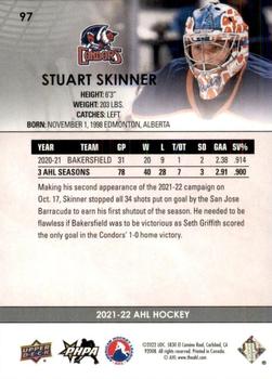 2021-22 Upper Deck AHL - Exclusives #97 Stuart Skinner Back