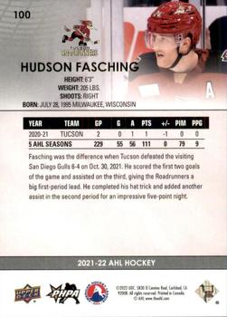 2021-22 Upper Deck AHL - Exclusives #100 Hudson Fasching Back