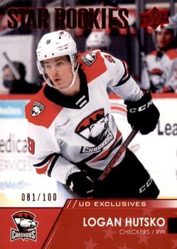 2021-22 Upper Deck AHL - Exclusives #101 Logan Hutsko Front