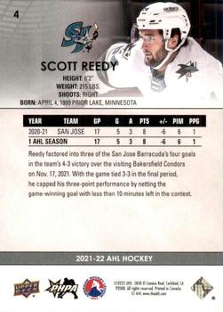 2021-22 Upper Deck AHL - High Gloss #4 Scott Reedy Back