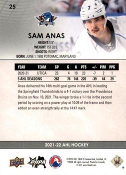 2021-22 Upper Deck AHL - High Gloss #25 Sam Anas Back