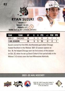2021-22 Upper Deck AHL - High Gloss #82 Ryan Suzuki Back