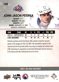 2021-22 Upper Deck AHL - High Gloss #148 John-Jason Peterka Back