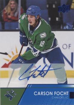 2021-22 Upper Deck AHL - Autographs #94 Carson Focht Front