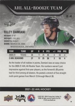 2021-22 Upper Deck AHL - AHL All-Rookie Team Red #R-4 Riley Damiani Back