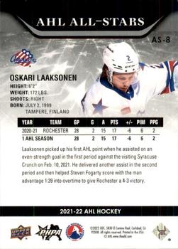 2021-22 Upper Deck AHL - AHL All-Stars #AS-8 Oskari Laaksonen Back