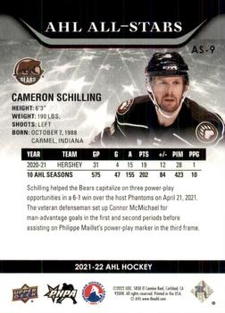 2021-22 Upper Deck AHL - AHL All-Stars #AS-9 Cameron Schilling Back