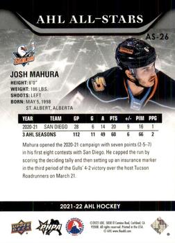 2021-22 Upper Deck AHL - AHL All-Stars #AS-26 Josh Mahura Back