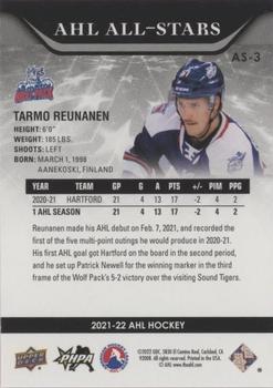 2021-22 Upper Deck AHL - AHL All-Stars Red #AS-3 Tarmo Reunanen Back