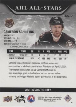 2021-22 Upper Deck AHL - AHL All-Stars Red #AS-9 Cameron Schilling Back