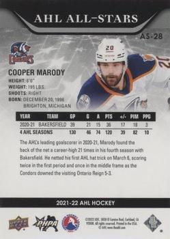 2021-22 Upper Deck AHL - AHL All-Stars Red #AS-28 Cooper Marody Back
