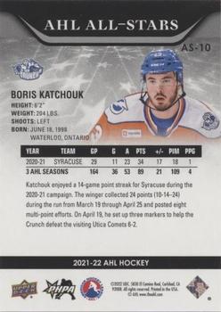 2021-22 Upper Deck AHL - AHL All-Stars Gold #AS-10 Boris Katchouk Back
