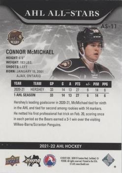 2021-22 Upper Deck AHL - AHL All-Stars Gold #AS-11 Connor McMichael Back
