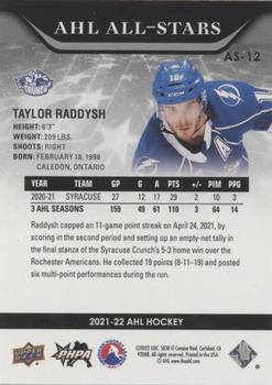 2021-22 Upper Deck AHL - AHL All-Stars Gold #AS-12 Taylor Raddysh Back