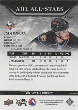 2021-22 Upper Deck AHL - AHL All-Stars Gold #AS-26 Josh Mahura Back