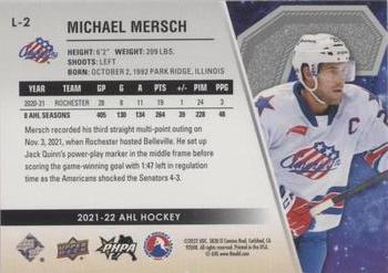2021-22 Upper Deck AHL - Captains Red #L-2 Michael Mersch Back